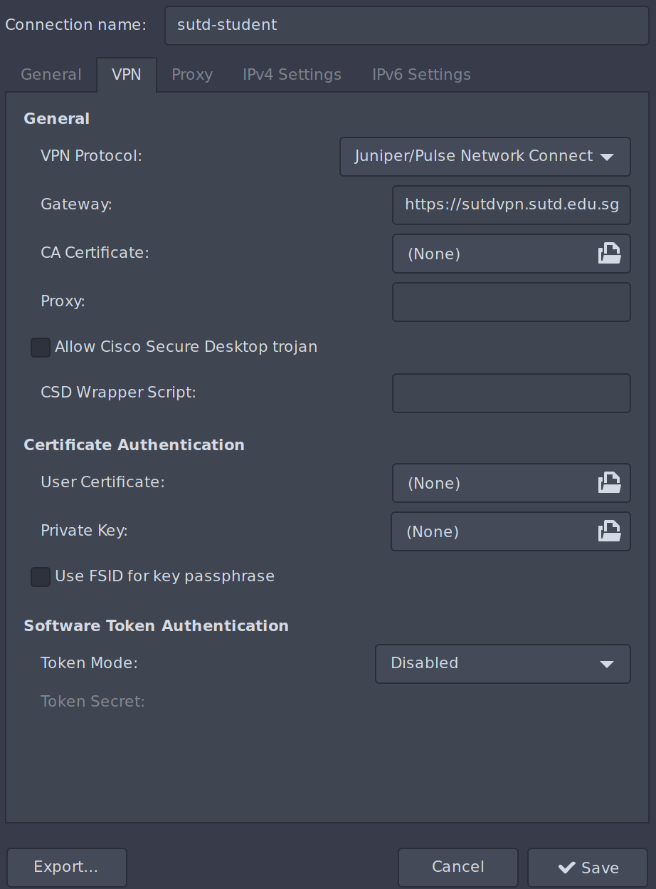 Arch linux настройка vpn